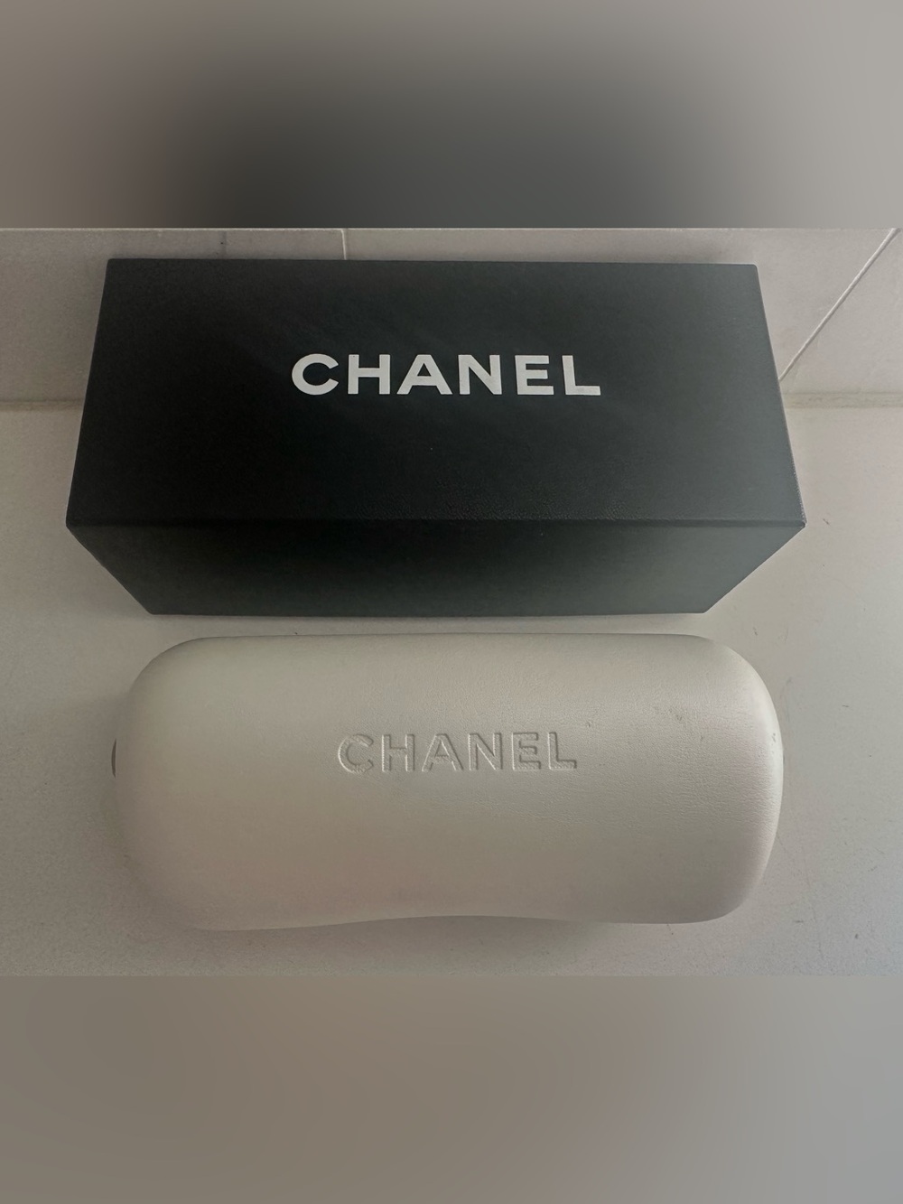 CHANEL Mother of Pearl 5076-H Black Square CC Sunglasses - Box/Case/Cloth AUTH - Picture 11 of 12
